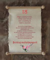 18. születésnapra